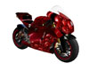 SKULL RED DRAG BIKE