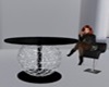 Black Silver Round Table