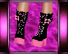 Pink And Black Boots