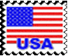 Glitter US Flag Stamp