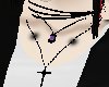 Cross Necklace Blk