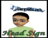 Metallica head sign