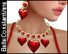 BC BEL HEART RED GOLD5P