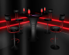 Red Neon Table & Chairs