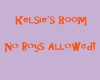 Kelsie's Room Sign