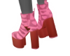 Heart Boots- Pink BonBon