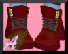 F Laced Red Boots