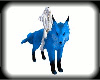 Artic Blue Riding Wolf