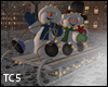 Snowman sleigh