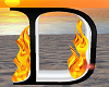 Animated Flame Letter D