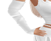 white arm warmers