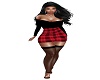 red/blk PLaid Skirt fit