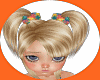 Blond Pigtails & Hairbow