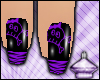 -S- Zebra Skull Purple
