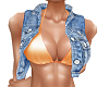 giacca jeans+top arancio