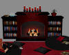 Red & Black Fireplace
