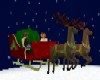 Flying sleigh scene