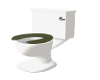 Toilet w/olive Seat
