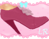 [L] Pink Ribbon Shoes