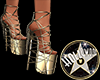 MH:HOT GOLD SEXY SHOES
