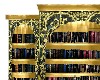 Golden bookcase