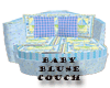 Baby blue couch