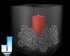 Red Xmas Candle Vase