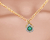 Golden Emerald Necklace