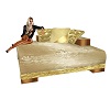 Gold couch for 4
