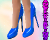 Blue Shiny Pumps