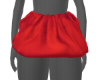 Red Silk Balloon Skirt