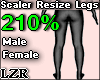 Scaler Legs M-F 210%