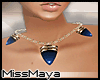 [M] Flair Necklace Blu-G