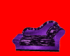 Purple Leather Sofabed