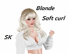 Hair blonde Soft curl