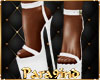 P9)White Leather Heels