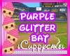 !C Purple Glitter Bat 