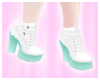 SK| Mint/White Shoes