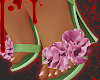 ! garden flower heels <3