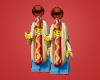 LEGO Hotdog Earrings