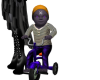Drow Toddler on Tricycle