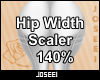 Hip Width Scaler 140%