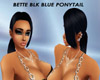 Bette Blk Blue Ponytail