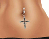 Belly piercing cross
