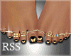 M FEET BLACK GOLD BUTRFL