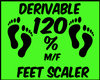 {L} 120 % Foot Scaler