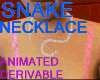 !@ snake silver necklace