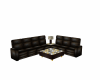 brown leather couch
