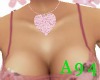 [A94]Pink Heart Necklace