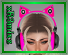Kitty Headphones Pink